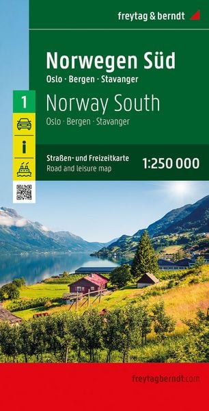 Produktbild: freytag & berndt Stra&szlig;enkarte Norwegen S&uuml;d 1:250.000