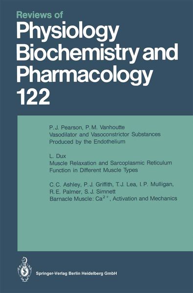 Produktbild: Reviews of Physiology, Biochemistry and Pharmacology