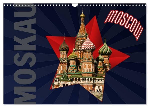 Produktbild: Moskau - Moscow (Wandkalender 2026 DIN A3 quer), CALVENDO Monatskalender