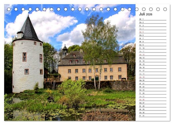 Produktbild: Die Eifel und ihre Regionen - Die Nordeifel (Tischkalender 2026 DIN A5 quer), CALVENDO Monatskalender