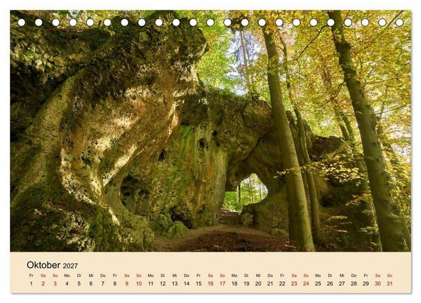 Produktbild: Franken - eine Region voller Naturwunder (Tischkalender 2027 DIN A5 quer), CALVENDO Monatskalender