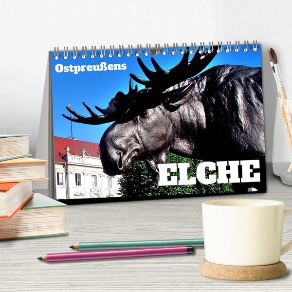 Produktbild: Ostpreu&szlig;ens Elche (Tischkalender 2026 DIN A5 quer), CALVENDO Monatskalender