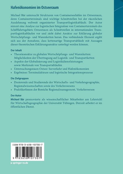 Produktbild: Hafen&ouml;konomien im Ostseeraum
