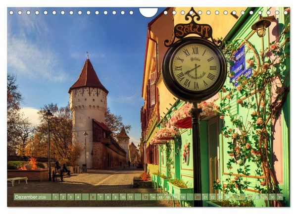 Produktbild: Zauberhaftes Sibiu - Die Perle Siebenb&uuml;rgens in Rum&auml;nien (Wandkalender 2026 DIN A4 quer), CALVENDO Monatskalender