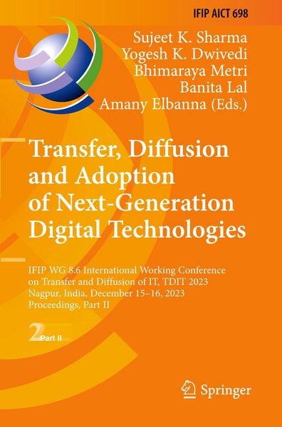 Produktbild: Transfer, Diffusion and Adoption of Next-Generation Digital Technologies