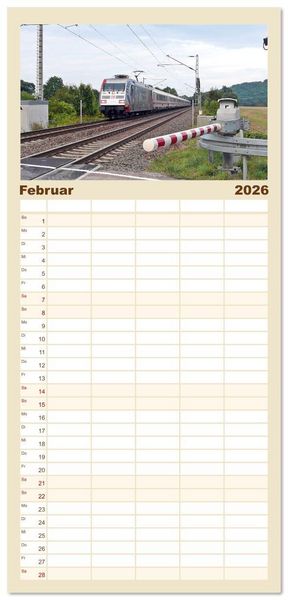 Produktbild: Familienplaner 2026 - Die Baureihe 101 der Deutschen Bahn mit 5 Spalten (Wandkalender, 21 x 45 cm) CALVENDO