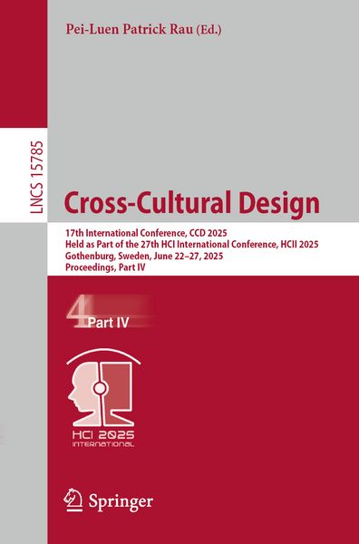 Produktbild: Cross-Cultural Design