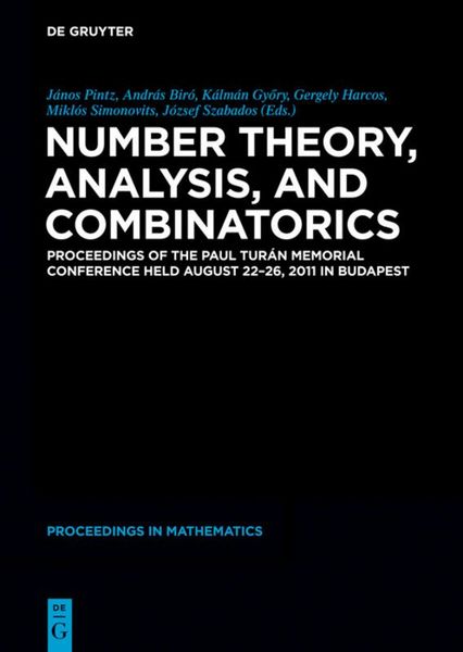 Produktbild: Number Theory, Analysis, and Combinatorics