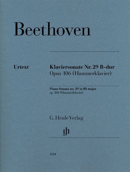 Ludwig van Beethoven - Klaviersonate Nr. 29 B-dur op. 106 (Hammerklavier)