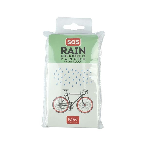 Produktbild: Legami Wasserdichter Einweg-Poncho - SOS Rain