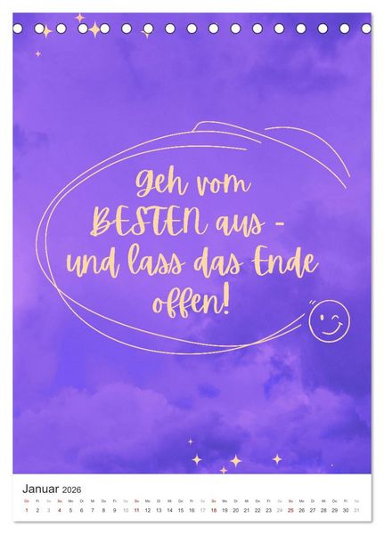 Produktbild: Freudvoll durchs Jahr! (Tischkalender 2026 DIN A5 hoch), CALVENDO Monatskalender