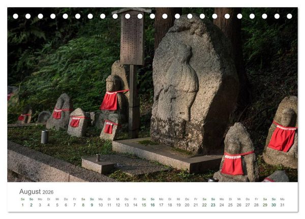 Produktbild: Japan - Orte der Stille (Tischkalender 2026 DIN A5 quer), CALVENDO Monatskalender