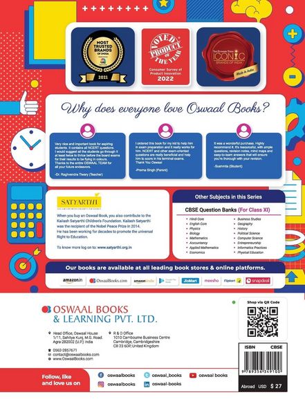 Produktbild: Oswaal CBSE Class 11 Chemistry Question Bank (2024 Exam)