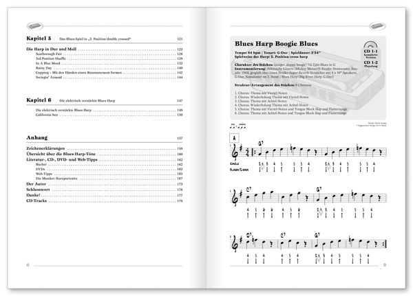 Produktbild: Dieter Kropp's Blues Harp Schule Bd. 2