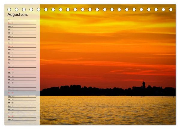 Produktbild: Unterwegs am Bodensee (Tischkalender 2026 DIN A5 quer), CALVENDO Monatskalender
