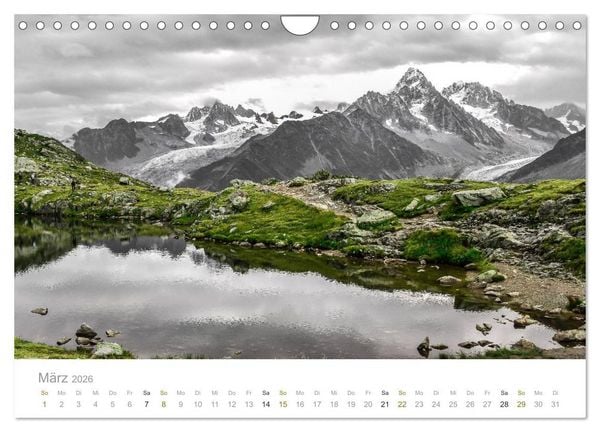 Produktbild: Berge - Die Sch&ouml;nheit der Alpen (Wandkalender 2026 DIN A4 quer), CALVENDO Monatskalender