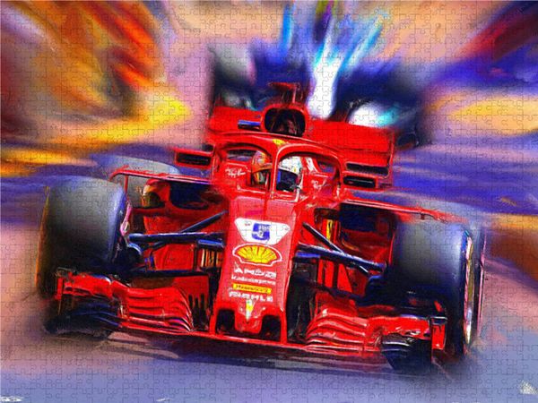 Produktbild: CALVENDO Puzzle Sebastian Vettel 1000 Teile Lege-Gr&ouml;&szlig;e 640 x 480 cm Foto-Puzzle Bild von N N