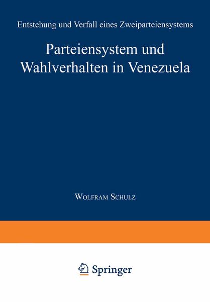 Produktbild: Parteiensystem und Wahlverhalten in Venezuela