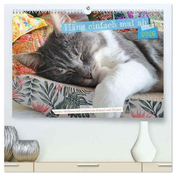 Produktbild: H&auml;ng einfach mal ab (hochwertiger Premium Wandkalender 2026 DIN A2 quer), Kunstdruck in Hochglanz