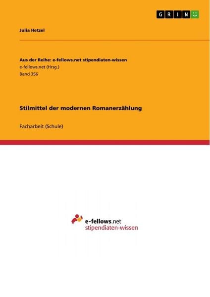 Produktbild: Stilmittel der modernen Romanerz&auml;hlung