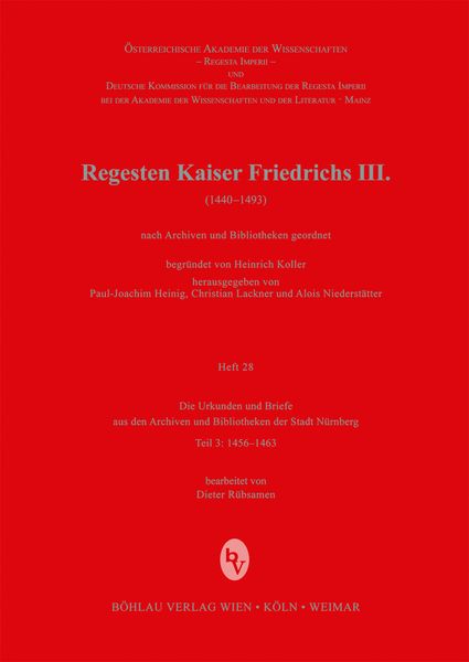 Produktbild: Die Urkunden und Briefe aus den Archiven und Bibliotheken der Stadt N&uuml;rnberg