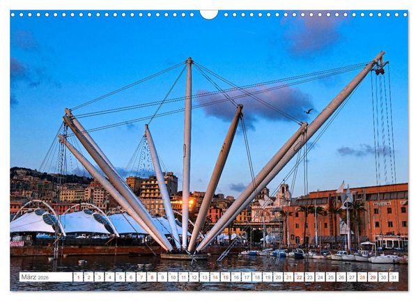 Produktbild: Genua - Die facettenreiche Sch&ouml;nheit (Wandkalender 2026 DIN A3 quer), CALVENDO Monatskalender