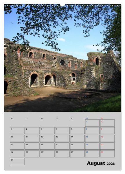 Produktbild: D&uuml;sseldorfer Burgen und Schl&ouml;sser (hochwertiger Premium Wandkalender 2026 DIN A2 hoch), Kunstdruck in Hochglanz