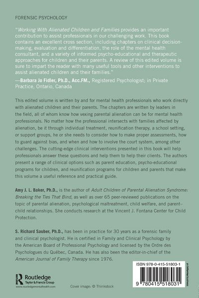 Produktbild: Working With Alienated Children and Families
