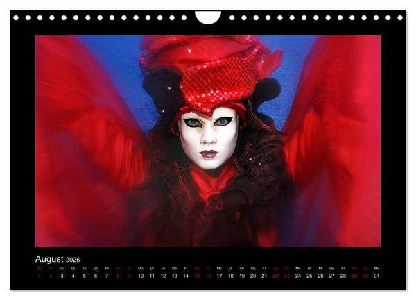 Produktbild: Venezianischer Karneval (Wandkalender 2026 DIN A4 quer), CALVENDO Monatskalender