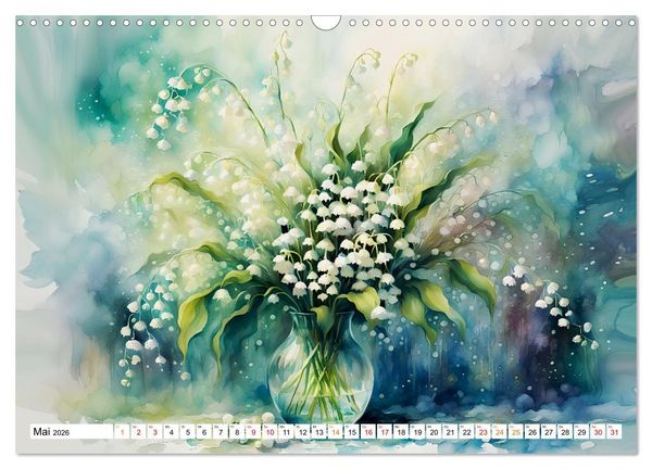 Produktbild: Blumenbuketts (Wandkalender 2026 DIN A3 quer), CALVENDO Monatskalender