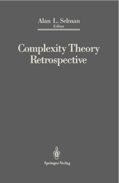 Produktbild: Complexity Theory Retrospective