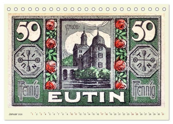 Produktbild: Gru&szlig; aus Eutin (Tischkalender 2026 DIN A5 quer), CALVENDO Monatskalender