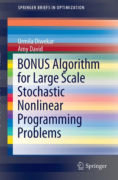 Produktbild: BONUS Algorithm for Large Scale Stochastic Nonlinear Programming Problems
