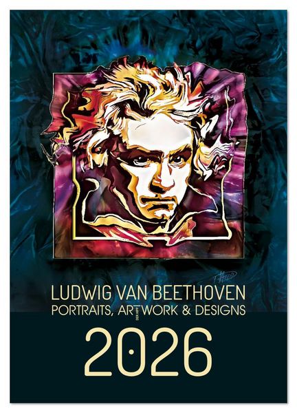 Produktbild: Ludwig van Beethoven - Portraits, Artworks und Designs (Wandkalender 2026 DIN A3 hoch), CALVENDO Monatskalender