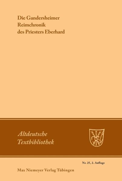 Produktbild: Die Gandersheimer Reimchronik