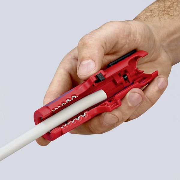 Produktbild: Knipex 16 85 125 SB Kabelentmanteler Geeignet f&uuml;r Rundkabel, Feuchtraumkabel 8 bis 13 mm 0.2 bis 4.0 mm&sup2;