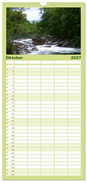 Produktbild: Familienplaner 2027 - Australien mit 5 Spalten (Wandkalender, 21 x 45 cm) CALVENDO