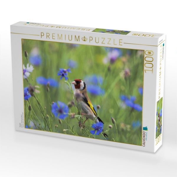 Produktbild: CALVENDO Puzzle Stieglitz | 1000 Teile Lege-Gr&ouml;&szlig;e 64x48cm Foto-Puzzle f&uuml;r gl&uuml;ckliche Stunden