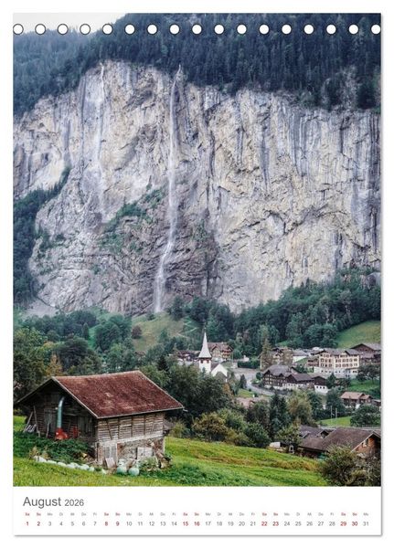 Produktbild: Schweiz (Tischkalender 2026 DIN A5 hoch), CALVENDO Monatskalender