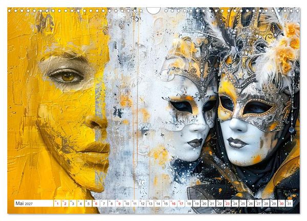 Produktbild: Geheimnis hinter der Maske (Wandkalender 2027 DIN A3 quer), CALVENDO Monatskalender