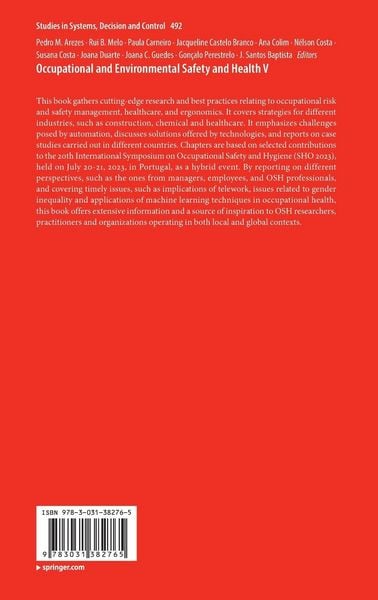 Produktbild: Occupational and Environmental Safety and Health V