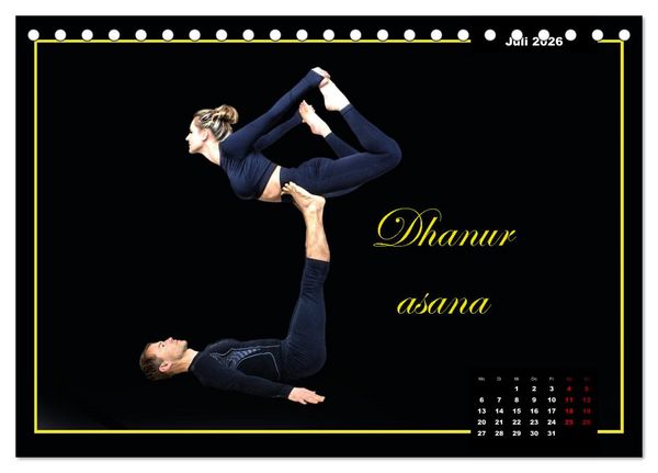Produktbild: Yoga - Asana (Tischkalender 2026 DIN A5 quer), CALVENDO Monatskalender
