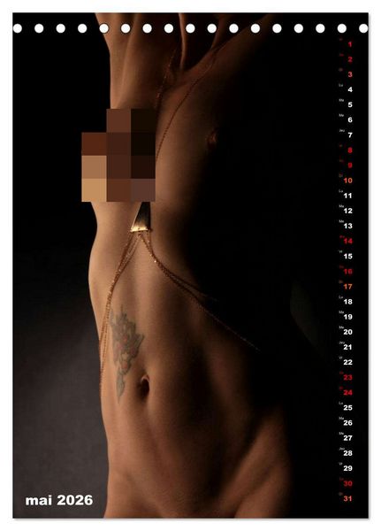 Produktbild: L'or nu (Calendrier de bureau 2026 DIN A5 horizontal), CALVENDO calendrier mensuel