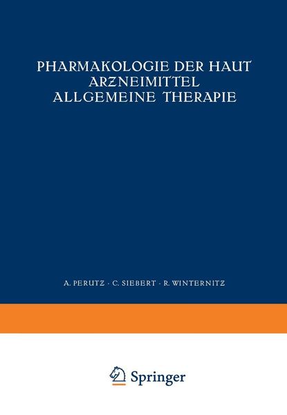 Produktbild: Pharmakologie der Haut Arzneimittel Allgemeine Therapie