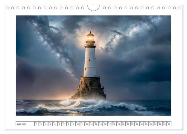 Produktbild: Nach Hause finden, die Leuchtt&uuml;rme (Wandkalender 2026 DIN A4 quer), CALVENDO Monatskalender