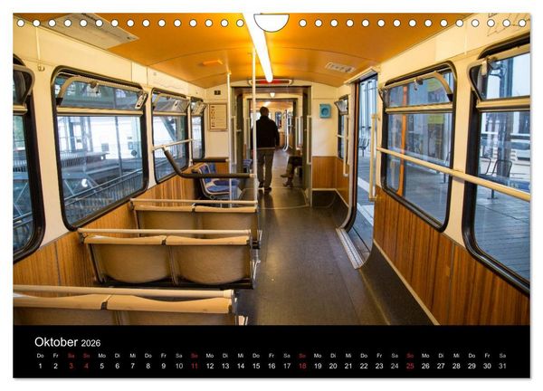 Produktbild: Die Wuppertaler Schwebebahn (Wandkalender 2026 DIN A4 quer), CALVENDO Monatskalender