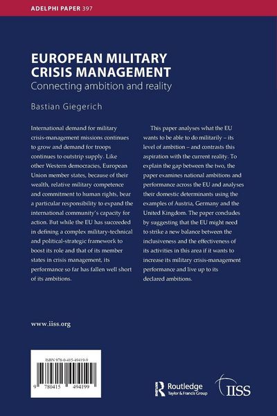 Produktbild: European Military Crisis Management