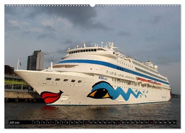 Produktbild: Kreuzfahrtschiffe in Hamburg (Wandkalender 2026 DIN A2 quer), CALVENDO Monatskalender