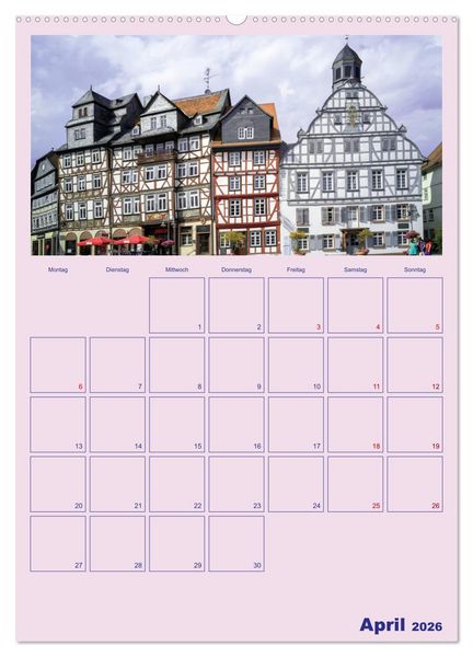 Produktbild: Wundersch&ouml;ne St&auml;dtchen (Wandkalender 2026 DIN A2 hoch), CALVENDO Monatskalender