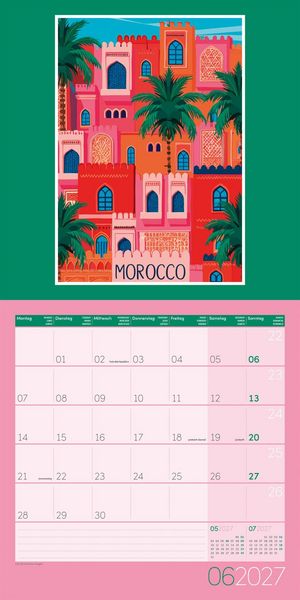 Produktbild: Vintage Voyage Kalender 2027 - 30x30 - Art12